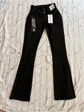 NEW Women's Bamboo Jeans Black Super Soft Bootcut Jeans